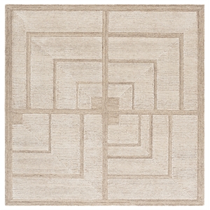 Safavieh Harvest 8'-0&quot x 10'-0&quot Wool Hand Tufted Rug in Beige / Ivory