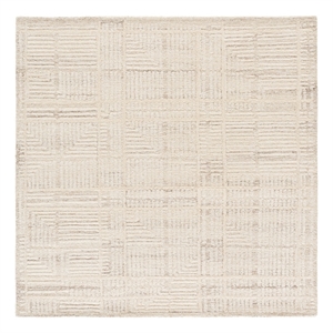 Safavieh Harvest 6'-0&quot x 6'-0&quot Wool Hand Tufted Rug in Beige / Ivory