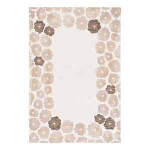 Safavieh Jardin 4'-0&quot x 6'-0&quot Wool Hand Tufted Rug in Beige / Ivory