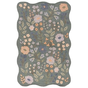 Safavieh Jardin 6'-0&quot x 9'-0&quot Wool and Cotton Hand Tufted Rug in Gray / Sage