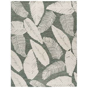 Safavieh Jardin 4'-0&quot x 6'-0&quot Wool and Cotton Hand Tufted Rug in Gray / Ivory