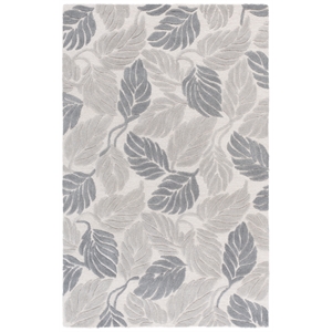 Safavieh Jardin 3'-0&quot x 5'-0&quot Wool and Cotton Hand tufted Rug in Gray / Ivory