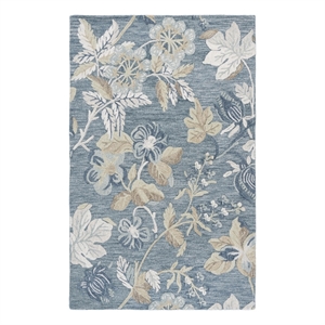 Safavieh Jardin 5'-0&quot x 8'-0&quot Wool and Cotton Hand Tufted Rug in Blue / Beige