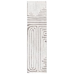 Safavieh Kilim 2'-3&quot x 13'-0&quot Wool  Handmade Rug in Beige / Ivory