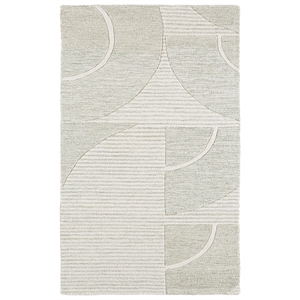 Safavieh Metro 3'-0&quot x 5'-0&quot Wool and Cotton Hand Tufted Rug in Sage / Ivory