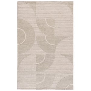 Safavieh Metro 4'-0&quot x 6'-0&quot Wool and Cotton Hand Tufted Rug in Sage / Ivory