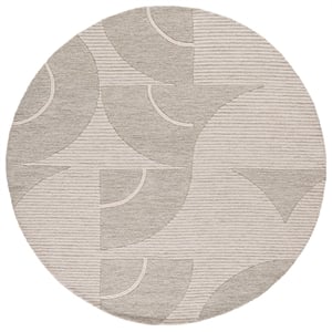 Safavieh Metro 6'-0&quot x 6'-0&quot Wool and Cotton Hand Tufted Rug in Sage / Ivory