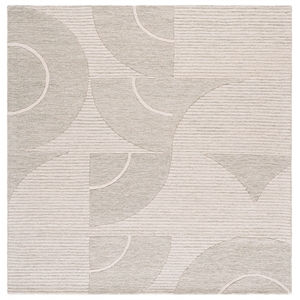 Safavieh Metro 6'-0&quot x 6'-0&quot Wool and Cotton Hand Tufted Rug in Sage / Ivory