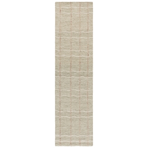 Safavieh Metro 2'-3&quot x 9'-0&quot Wool and Cotton Hand Tufted Rug in Sage / Rust