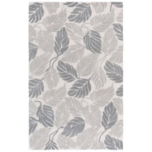 Safavieh Jardin 6'-0&quot x 9'-0&quot Wool and Cotton Hand tufted Rug in Gray / Ivory
