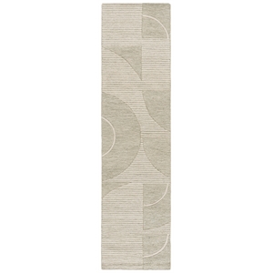 Safavieh Metro 2'-3&quot x 9'-0&quot Wool and Cotton Hand Tufted Rug in Sage / Ivory