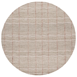 Safavieh Metro 6'-0&quot x 6'-0&quot Wool and Cotton Hand Tufted Rug in Sage / Rust