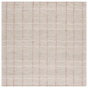 Safavieh Metro 6'-0&quot x 6'-0&quot Wool and Cotton Hand Tufted Rug in Sage / Rust