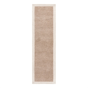 Safavieh Metro 2'-3&quot x 8'-0&quot Wool and Cotton Hand Tufted Rug in Beige / Ivory