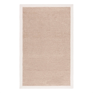 Safavieh Metro 4'-0&quot x 6'-0&quot Wool and Cotton Hand Tufted Rug in Beige / Ivory
