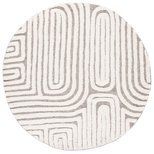 Safavieh Kilim 4'-0&quot x 4'-0&quot Wool  Handmade Rug in Beige / Ivory