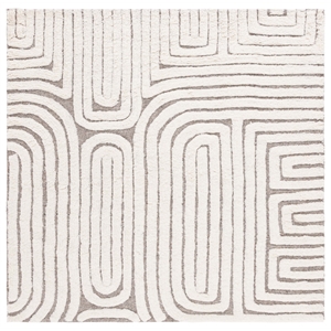 Safavieh Kilim 4'-0&quot x 4'-0&quot Wool  Handmade Rug in Beige / Ivory