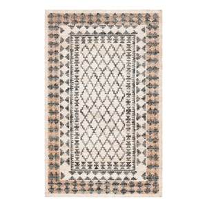 Safavieh Kilim 2'-3&quot x 5'-0&quot Jute Flat Weave Rug in Ivory / Gray