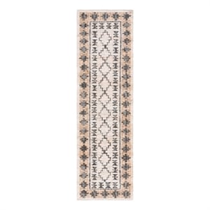 Safavieh Kilim 2'-3&quot x 7'-0&quot Jute Flat Weave Rug in Ivory / Gray