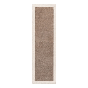 Safavieh Metro 2'-3&quot x 8'-0&quot Wool and Cotton Hand Tufted Rug in Beige / Ivory