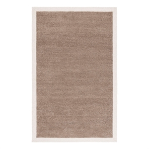 Safavieh Metro 4'-0&quot x 6'-0&quot Wool and Cotton Hand Tufted Rug in Beige / Ivory