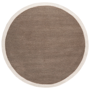 Safavieh Metro 6'-0&quot x 6'-0&quot Wool and Cotton Hand Tufted Rug in Beige / Ivory