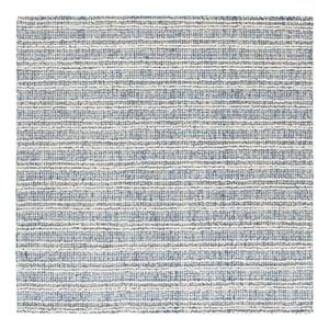 Safavieh Metro 6'-0&quot x 6'-0&quot Wool and Cotton Hand Tufted Rug in Blue / Ivory