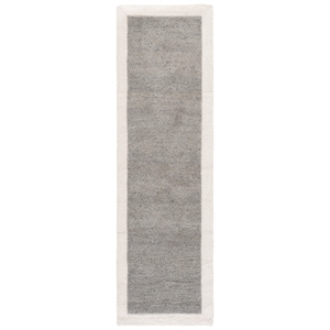 Safavieh Metro 2'-3&quot x 8'-0&quot Wool and Cotton Hand Tufted Rug in Gray / Ivory