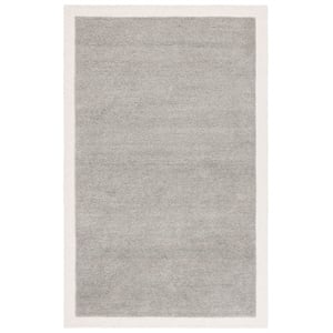 Safavieh Metro 6'-0&quot x 9'-0&quot Wool and Cotton Hand Tufted Rug in Gray / Ivory