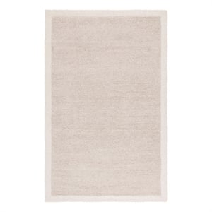 Safavieh Metro 4'-0&quot x 6'-0&quot Wool and Cotton Hand Tufted Rug in Light Gray/Ivory