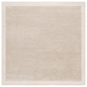 Safavieh Metro 6'-0&quot x 6'-0&quot Wool and Cotton Hand Tufted Rug in Light Gray/Ivory