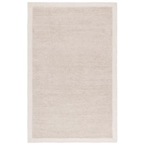 Safavieh Metro 8'-0&quot x 10'-0&quot Wool and Cotton Hand Tufted Rug in LightGray/Ivory