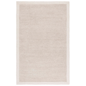 Safavieh Metro 9'-0&quot x 12'-0&quot Wool and Cotton Hand Tufted Rug in LightGray/Ivory