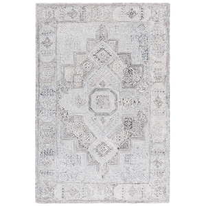 Safavieh Metro 2'-3&quot x 8'-0&quot Wool Hand Tufted Rug in Gray / Ivory