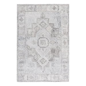 Safavieh Metro 5'-0&quot x 8'-0&quot Wool Hand Tufted Rug in Gray / Ivory