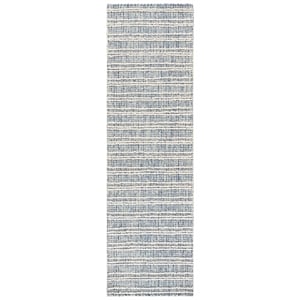 Safavieh Metro 2'-3&quot x 8'-0&quot Wool and Cotton Hand Tufted Rug in Blue / Ivory