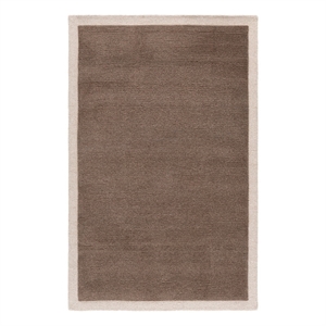 Safavieh Metro 4'-0&quot x 6'-0&quot Wool and Cotton Hand Tufted Rug in Brown / Ivory
