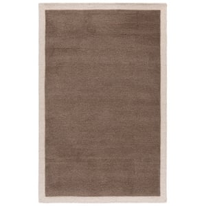 Safavieh Metro 6'-0&quot x 9'-0&quot Wool and Cotton Hand Tufted Rug in Brown / Ivory