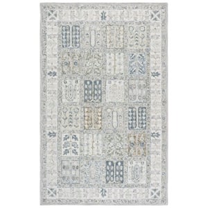 Safavieh Metro 6'-0&quot x 9'-0&quot Wool and Cotton Hand Tufted Rug in Gray / Beige