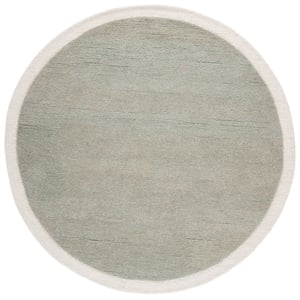 Safavieh Metro 6'-0&quot x 6'-0&quot Wool and Cotton Hand Tufted Rug in Sage / Ivory