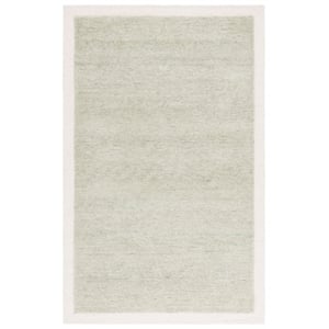 Safavieh Metro 9'-0&quot x 12'-0&quot Wool and Cotton Hand Tufted Rug in Sage / Ivory