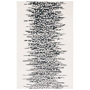 Safavieh Metro 2'-0&quot x 3'-0&quot Wool and Cotton Hand Tufted Rug in Black / Ivory