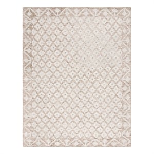 Safavieh Metro 9'-0&quot x 12'-0&quot Wool and Cotton Hand Tufted Rug in Beige / Sage