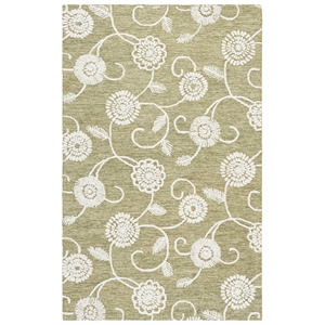 Safavieh Metro 6'-0&quot x 9'-0&quot Wool and Cotton Hand Tufted Rug in Green / Ivory