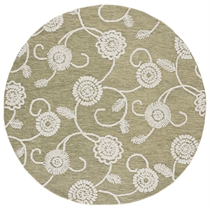 Safavieh Metro 6'-0&quot x 6'-0&quot Wool and Cotton Hand Tufted Rug in Green / Ivory