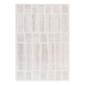 Safavieh Metro 4'-0&quot x 6'-0&quot Wool Hand Tufted Rug in Ivory / Gray