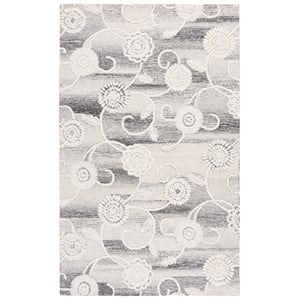 Safavieh Metro 6'-0&quot x 9'-0&quot Wool and Cotton Hand Tufted Rug in Gray / Ivory