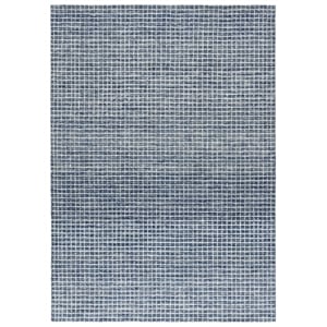 Safavieh Metro 6'-0&quot x 9'-0&quot Wool and Cotton Hand Tufted Rug in Dark Gray /Ivory