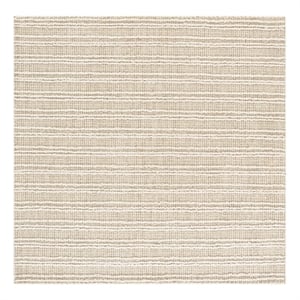 Safavieh Metro 6'-0&quot x 6'-0&quot Wool and Cotton Hand Tufted Rug in Beige / Ivory