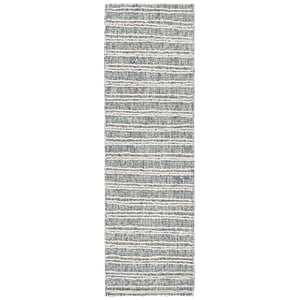 Safavieh Metro 2'-3&quot x 8'-0&quot Wool and Cotton Hand Tufted Rug in Navy / Ivory